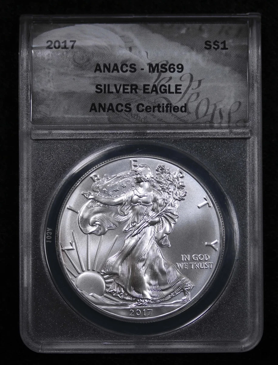 25+ American Eagle ANACS 2017 Silver Bullion Coins for sale