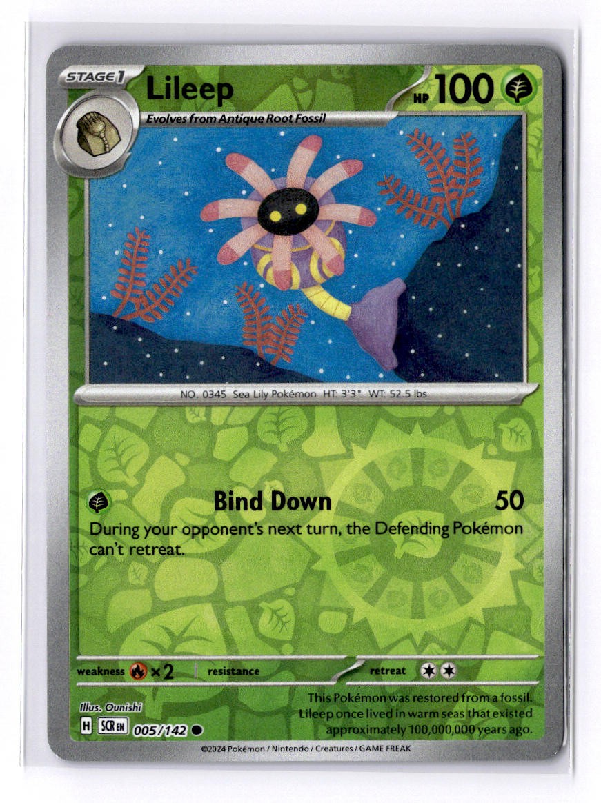 Reverse Holofoil Lileep - 005/142 - NM - Stellar Crown