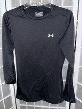 Men's MD Medium Under Armour Cold Gear Fitted Black Long Sleeve