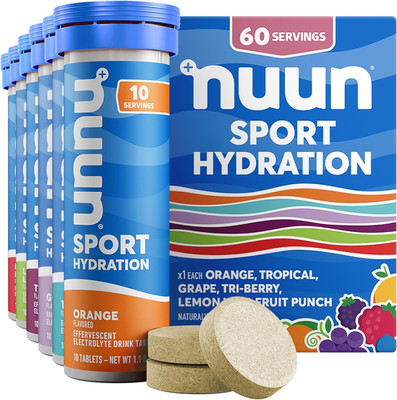 Nuun Sport Electrolyte Tablets Mixed Flavors Hydration, 60ct