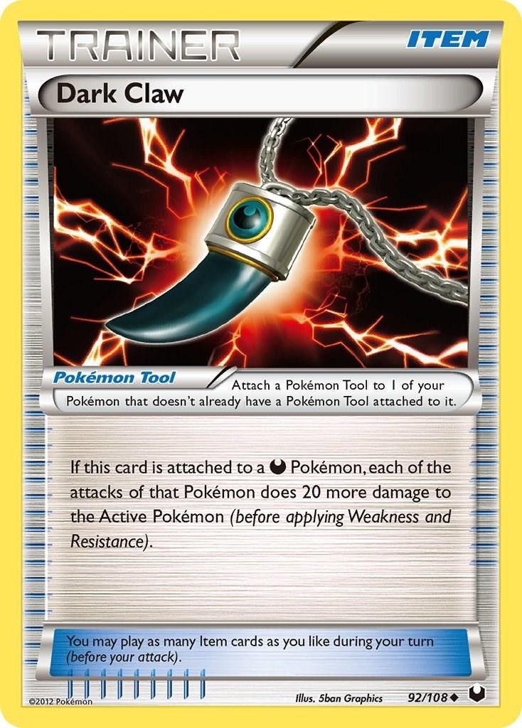 Pokémon TCG - Dark Claw - 92/108 - Uncommon - B&W: Dark Explorers [Light Play]