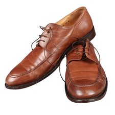 Mercanti Fiorentini Leather Dress Shoes Brown Mens 12 M Made in Italy