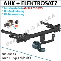 Ahk ES13 FüR Bmw 3Er E36 91-99 AnhäNgevorrichtung Eph-Deaktivierung Einparkhilfe