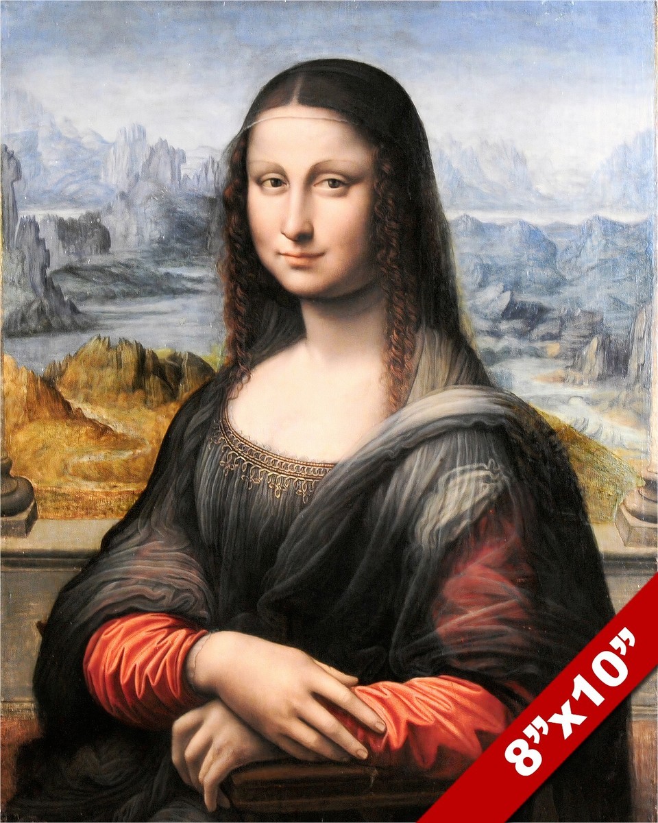 JOCONDE MONA LISA BY A STUDENT OF LEONARDO DA VINCI PAINTING ART