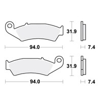 TRW BremsbeläGe Passend Vorn FüR Honda XR 600 R Bj. 1988-1992