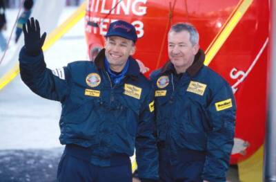 1St Round World Baloon Flight Breitling Orbiter 1999 4 Old Aviation Photo