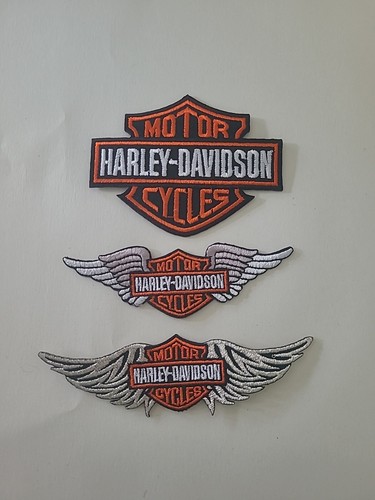 3xAufnäher Patch Motorcycles Harley-Davidson Racing Motorradsport Biker Race GT - Afbeelding 1 van 1