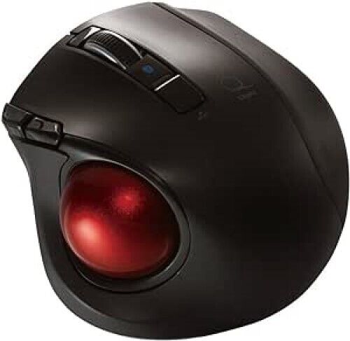 Nakabayashi Digio 2 Q Small Trackball Bluetooth Mouse Quiet 5 Button Black 48372 - Picture 1 of 7