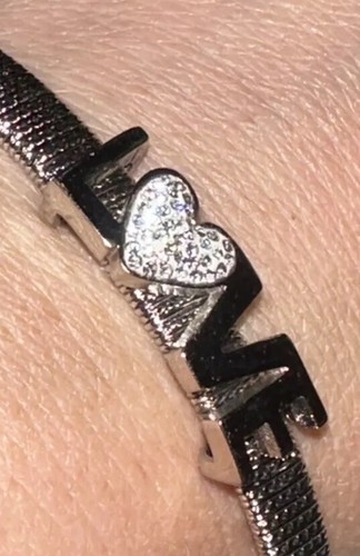 Pulsera LOVE Fashion Jewerly Cuff color plata - Imagen 8 de 8