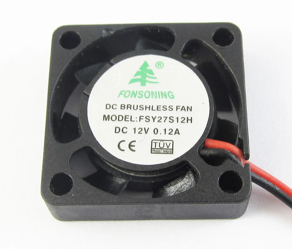 5pcs New MINI Brushless DC Cooling Fan 2 wire 12V 0.12A 25x25x7mm 25mm 2507 - Image 4 of 4