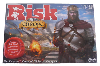 Hasbro RISK EUROPE The Enhanced Game of Medieval Conquest NEW Sealed 2019