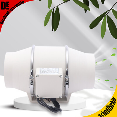 120mm Rohrventilator Rohrlüfter Lüftung Ventilator Duct Fan Lüfter 220m³/h 40W