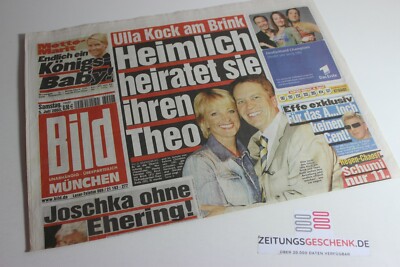 BILDzeitung 05.07.2003 Juli München Bayern 18. 19. 20. Geburtstag Geschenk MB 