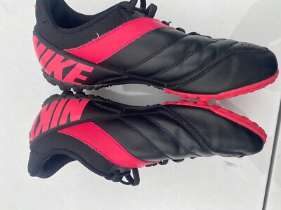 Nike Bomba Turf Sz5.5Y Black Pink Soccer Sneakers Cleats 415128