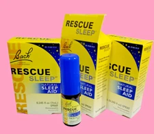 3 bottles ( 7 ml Each)  Bach RESCUE  REMEDY SLEEP Spray,  3 pack Exp. 2028