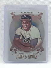 Jackie Robinson 2021 Topps Allen Ginter - SILVER HOT BOX #36 - Brooklyn Dodgers