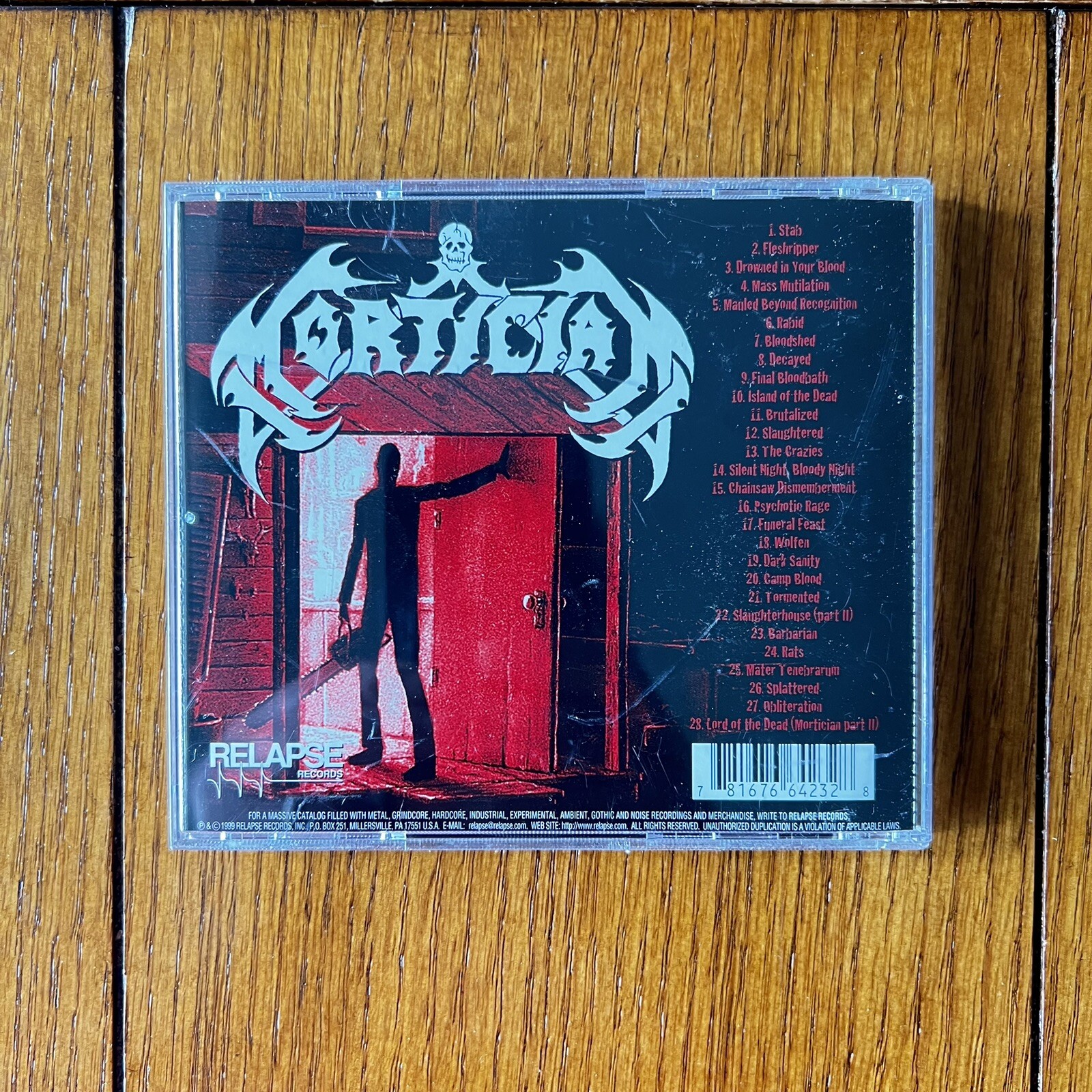 Mortician ‎ Chainsaw Dismemberment CD 1999 Relapse ‎RR 64232