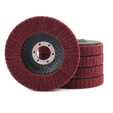 5PCS 4-1/2" Nylon Fiber Flap Disc Polishing Buffing Wheel For Angle Grinder 320#