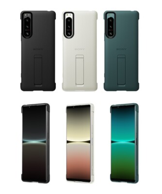 Genuine Style Cover Case with Stand For SONY Xperia 5 IV -XQZ-CBCQ