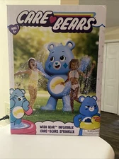 Care Bears XL Inflatable Sprinkler Water Toys Blue Wish Bear 60” Summer Yard