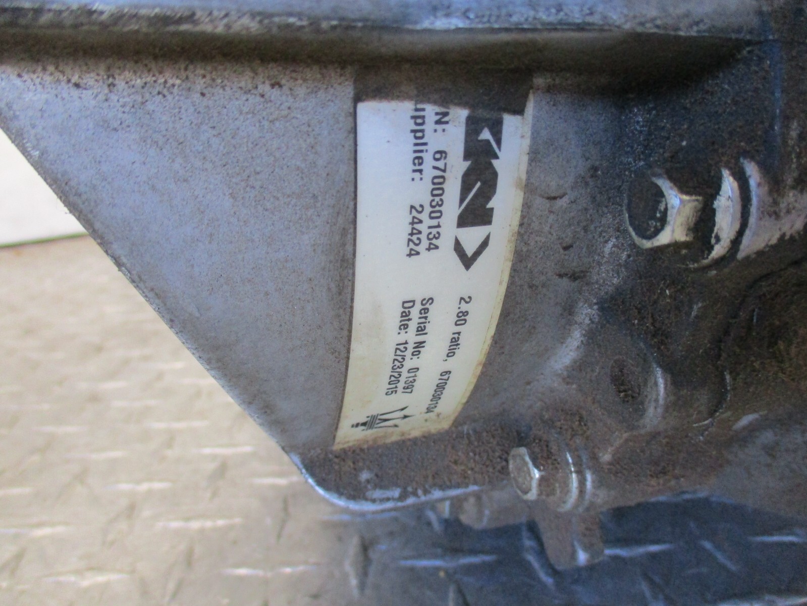 14-17 2017 Maserati Ghibli  RWD REAR CARRIER DIFF DIFFERENTIAL 670030134