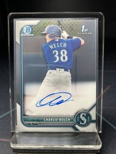 2022 1st Bowman Chrome Prospects Auto Charlie Welch #CPA-CW Autograph Mariners