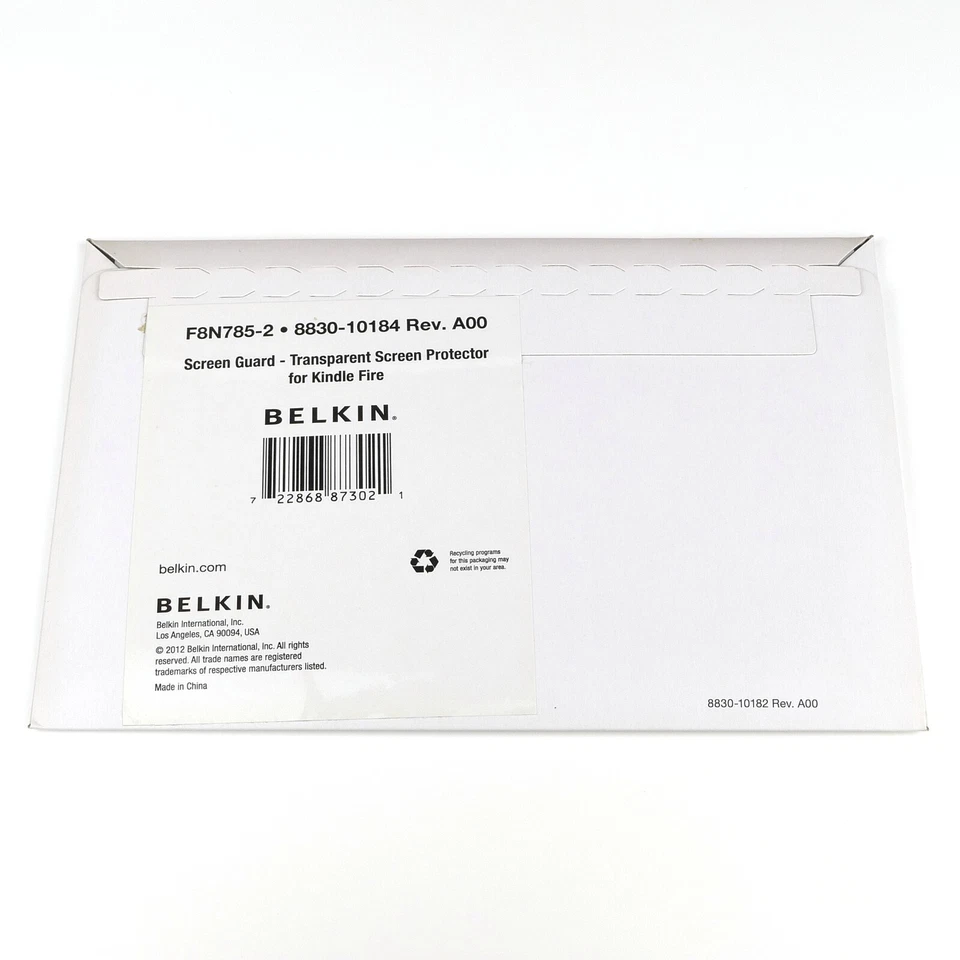 Belkin Kindle Fire 2 Pack Clear Protective Screen Overlay Protector Guard Cover - Image 2 of 3