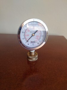 Winters PFH Hydraulic Stainless Steel Liquid Filled Pressure Gauge - 160 Psi