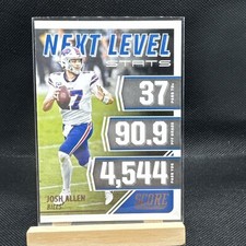 2021 Panini Score #NL15 Josh Allen Buffalo Bills Next Level Stats