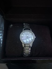 Bulova Accutron Masella Diamond Ladies Quartz Watch 26R145 Stainless Steel 31mm