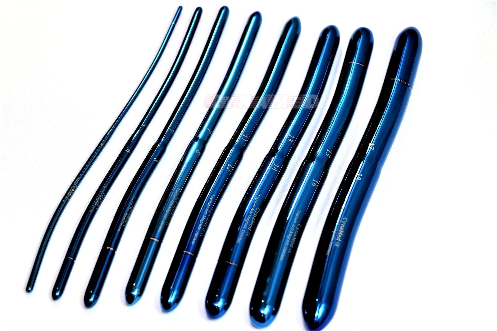 Urethral Sound 8 Hegar Dilator Sounds Set 7.5" Single Ended Gynecology Surgical... Sounding Start Kit