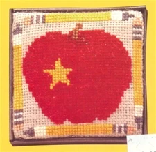 Twisted Threads TEACHER'S APPLE Cross Stitch Leaflet Only ~ school / autumn