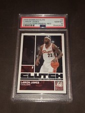 2009-10 DONRUSS ELITE LEBRON JAMES CLUTCH PERFORMERS RED /249 PSA 10 VERY RARE