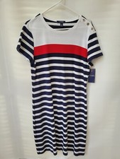 Chaps Summer Nautical Dress Size XL