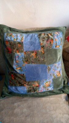 April Cornell Vintage Velvet  Pillow Patchwork 