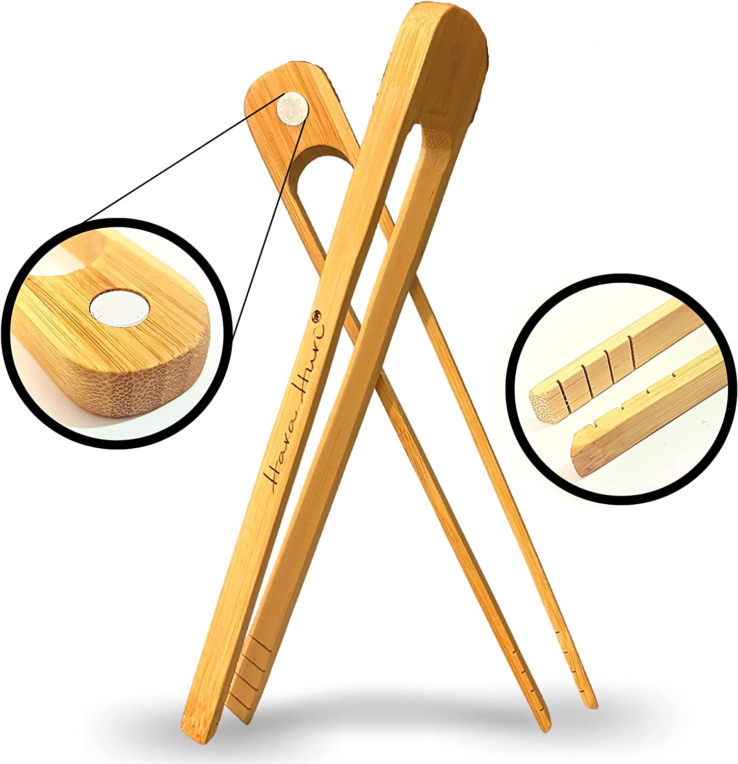 1 X Bamboo Toaster Tongs 8.7" Reusable Heat Resistant Woden Toast Ton eBay