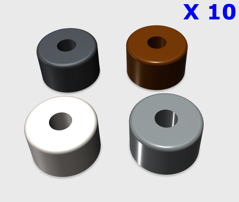 Cast Iron Gutter Downpipe Fixing Eared Brackets Plastic Spacers Bobbins