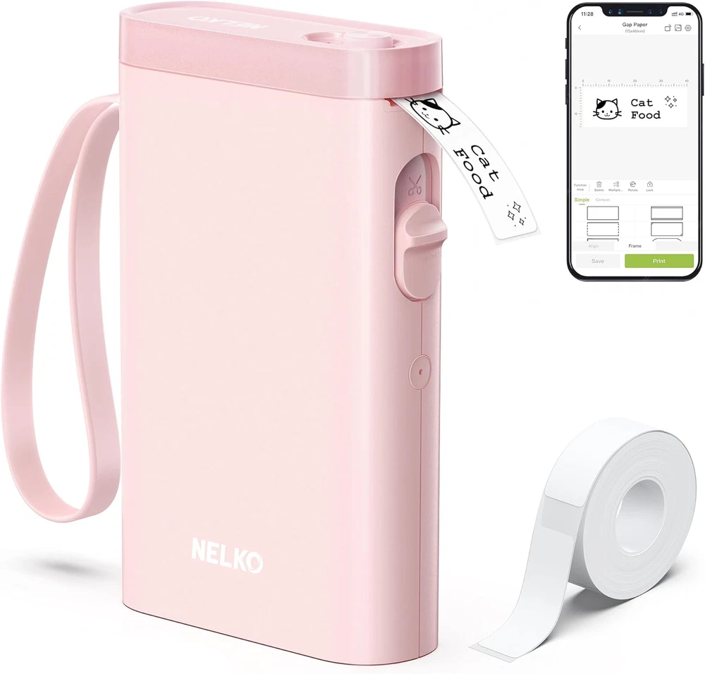 Bluetooth Label Maker P21 with Tape, Wireless Mini Portable Label Printer