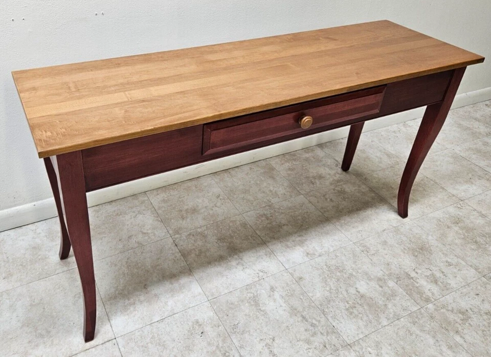 Sofá Ethan Allen Country Colors vestíbulo mesa servidor granja consola acabado 679 Foto 3 de 4