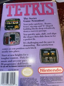 Tetris complete in box original nintendo nes game Complete