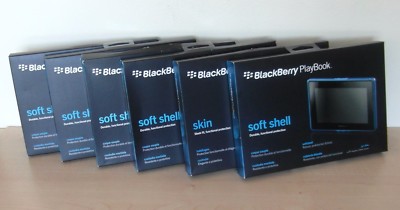 Menge von SECHS Blackberry Tablet Soft Shell Himmelblau für Blackberry Playbook Neu