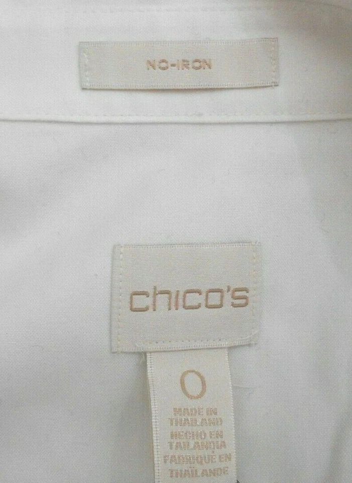 Jolie chemise blanche CHICO’S T 0 = 4-S "Neuve + étiquette" - Photo 3/4