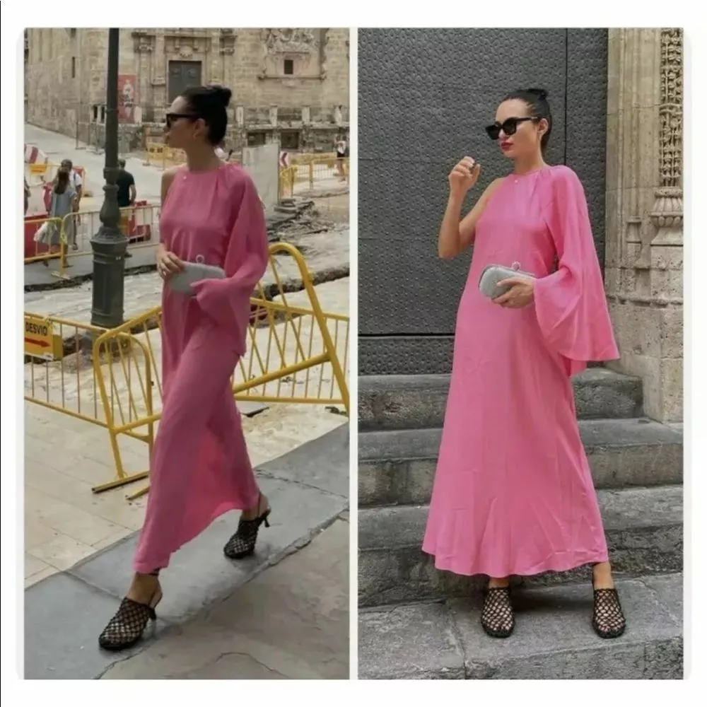 Zara cape dress cheap