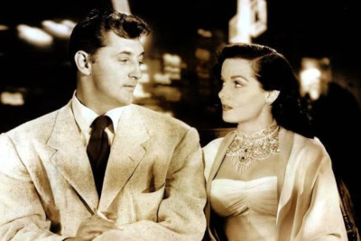 Robert Mitchum und Jane Russell 4x6 Foto 