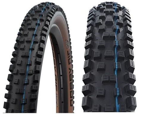 Pneu Schwalbe Hans Dampf Tubeless TLE EVO Super Trail - Mur Latéral Bronze, Pour VTT Et Enduro