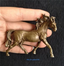 Vintage Original Chinese archaize Pure Brass small Horse statue 22653