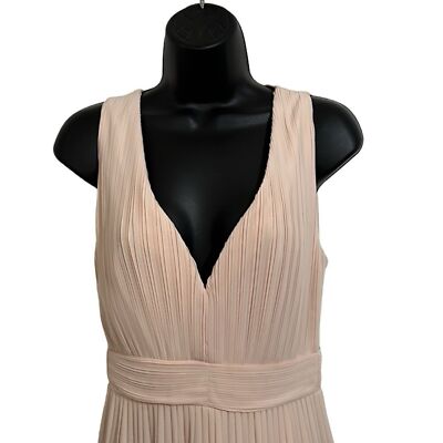 NWT tfnc London Nude/Light Peach Veena Sleeveless Maxi Dress Bridesmaid Sz  6 | eBay