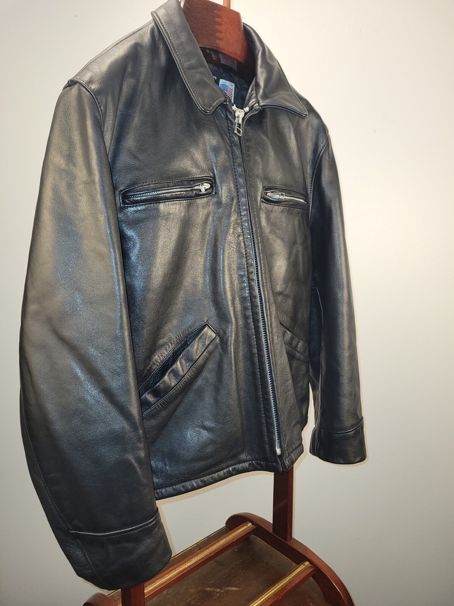 Schott Pebbled Cowhide Style #544 Car Coat Size 44 | eBay