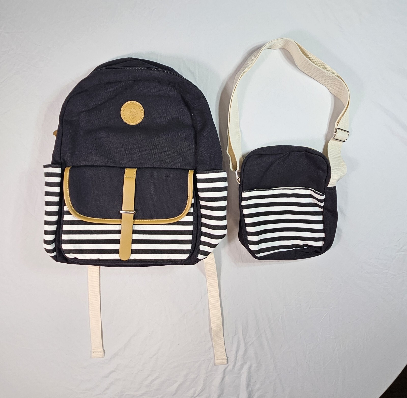 Mochila Bolso Escolar para Laptop de Collie & Golden Retriever con Cartera/Bolso a Juego