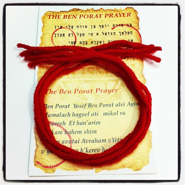 5 Kabbalah Red String Bracelets Evil Eye Protection Wool Ben Porat